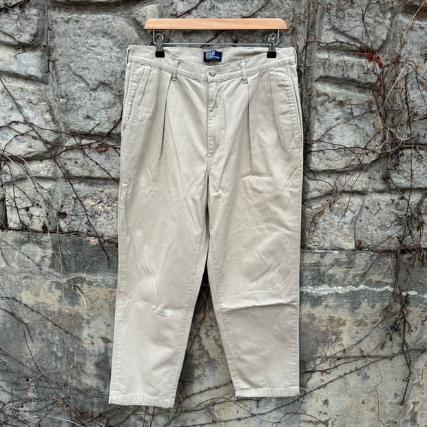 80~90s 폴로 랄프로렌 usa 빈티지 올드라벨 투턱 치노 팬츠