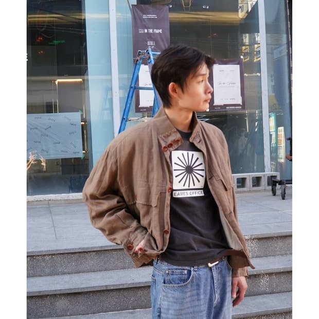 90s 'Solbiati' Linen Blouson Jacket