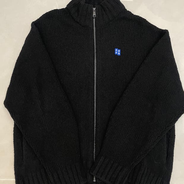 아더에러 시그니피컨트 니트집업 블랙 XL