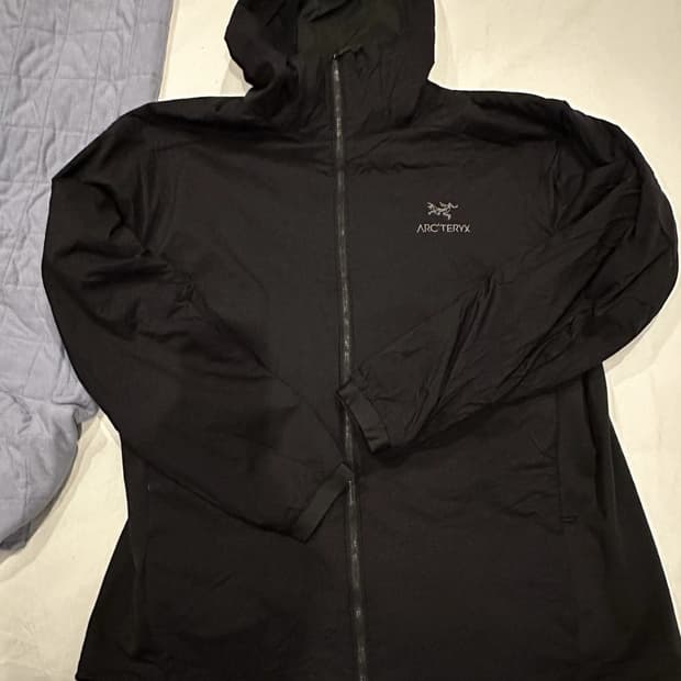 아크테리스 아톰 후디 바람막이 자켓 블랙 2XL
