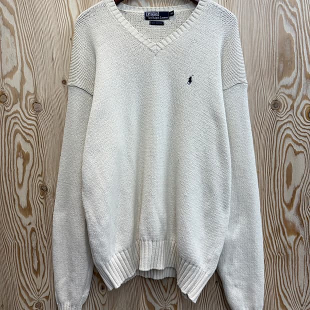 폴로 랄프로렌 브이넥 니트