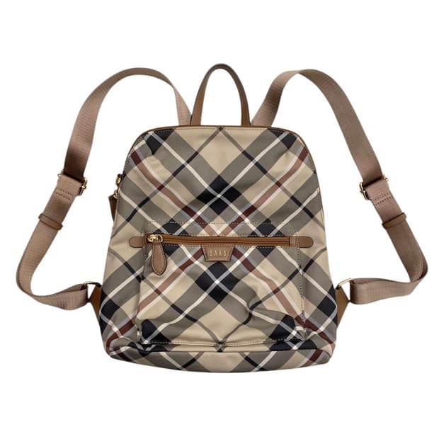 닥스 체크 백팩