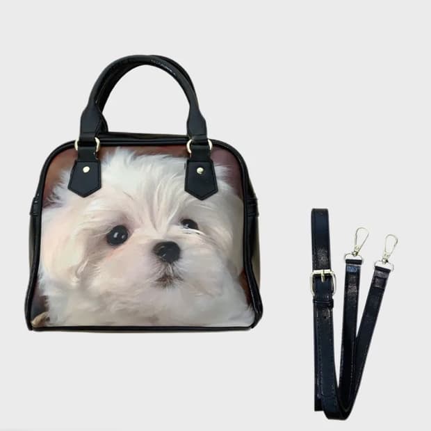 Hurjaboy ) puppy leather bag