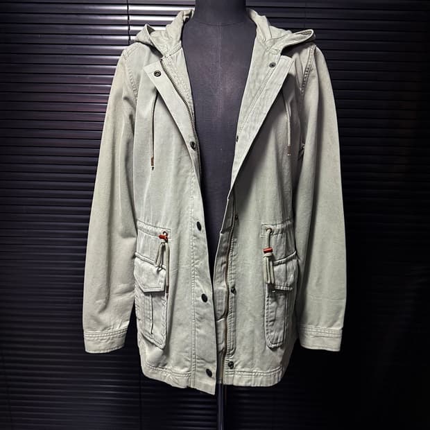 리바이스 민트 밀리터리 야상 피쉬테일 헌팅 워크 자켓 후드 포켓 M 95