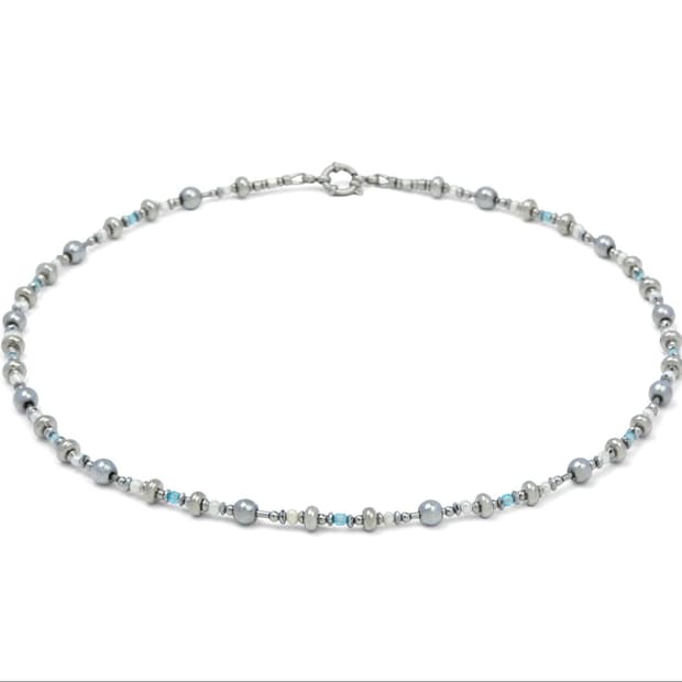 CASIOPEIA Bluerondo Topaz Pearl necklace