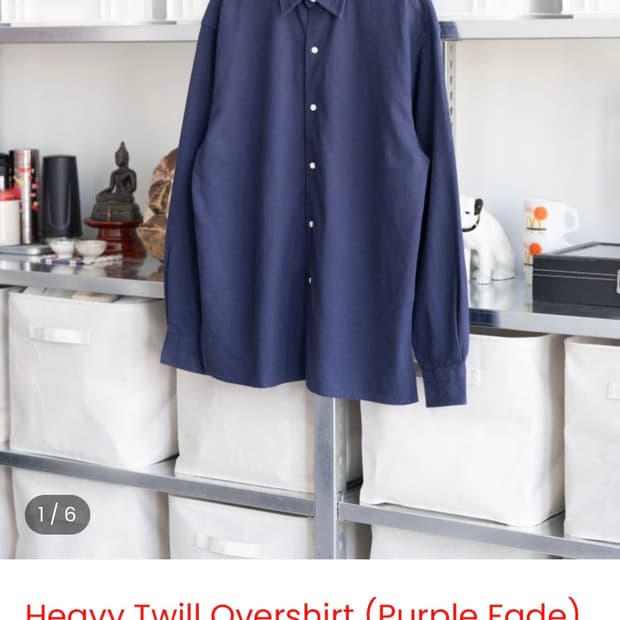 everyworn 트윌 오버셔츠 퍼플 2