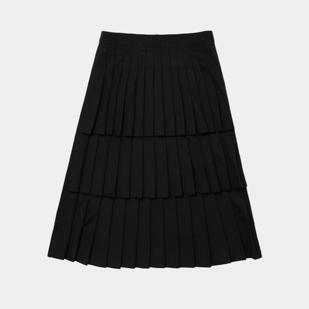 언노운블루 OG 플리츠 스커트 [블랙]