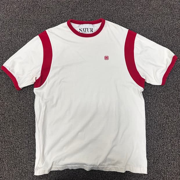 SATUR 세터 반팔 티셔츠 크림색 105(XL)