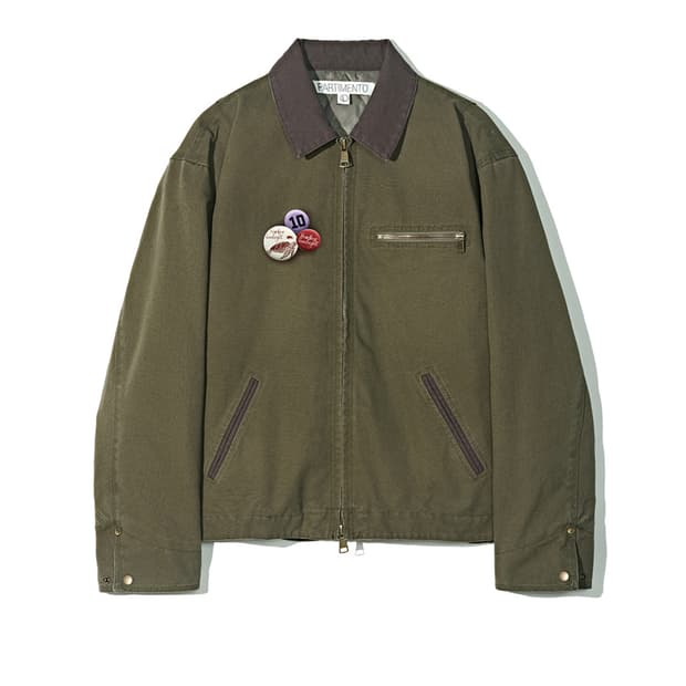 새상품(L)파르티멘토 신슐레이트 빈티지 워싱 워크자켓 카키
