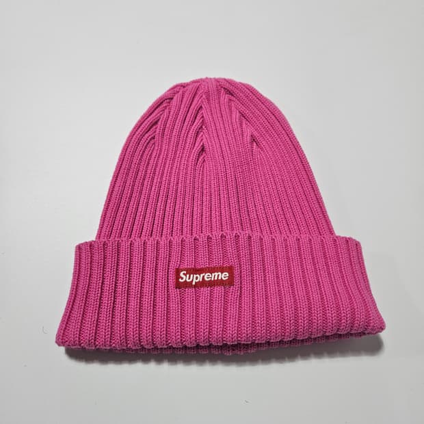 슈프림 오버다이드 비니 핑크