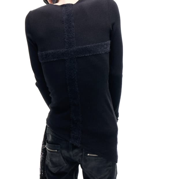 CrossLine Ribbed Slim-Fit Sweater