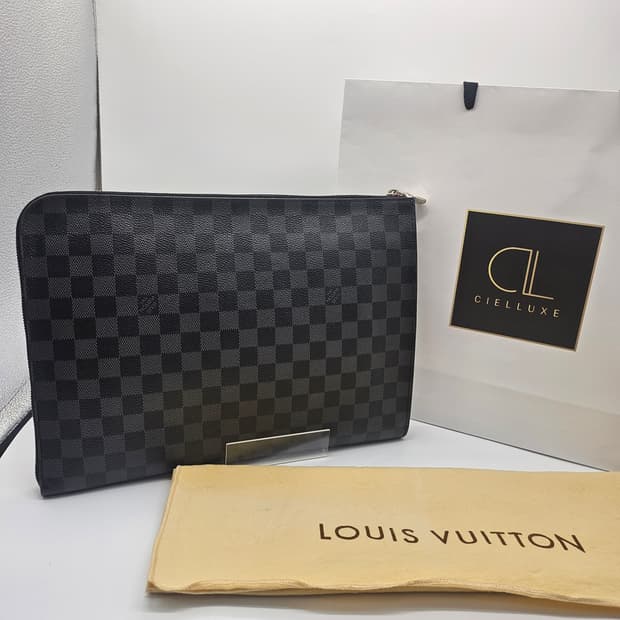 정품 루이비통 다미에 포쉐트 주르 GM 클러치백