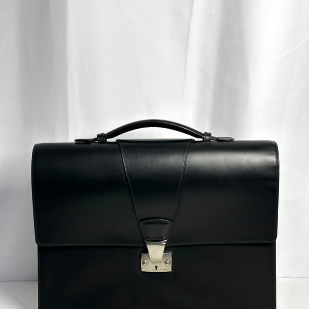 Cartier 블랙 레더 브리프케이스 (서류가방)