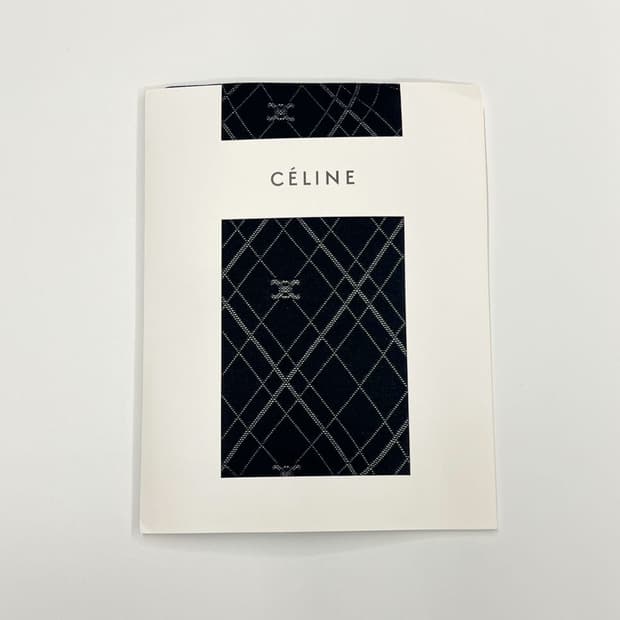 [새상품] celine / 셀린느 로고 스타킹 