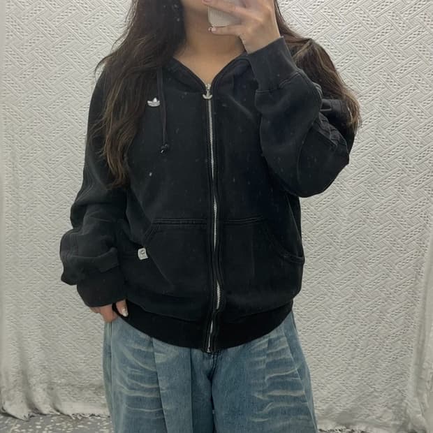 아디다스 흑탭 파이어버드 후드집업 105 C06363