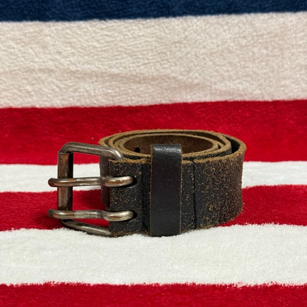 빈티지레더벨트 vintage leather belt 가죽벨트 투홀 