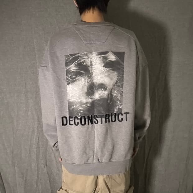 준지 백로고 그레이맨투맨 M사이즈