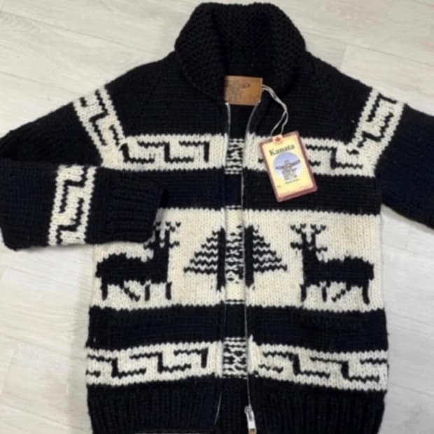 정품 캐나다 카나타 코위찬 가디건 집업