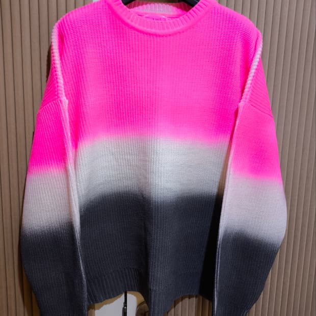 오버핏 프리 3.14 그라데이션 니트 빅사이즈