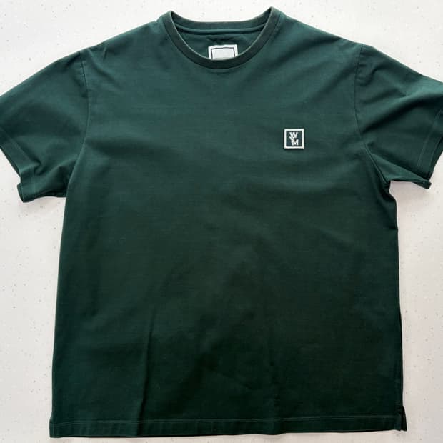 우영미 백로고 티셔츠 그린(46)
