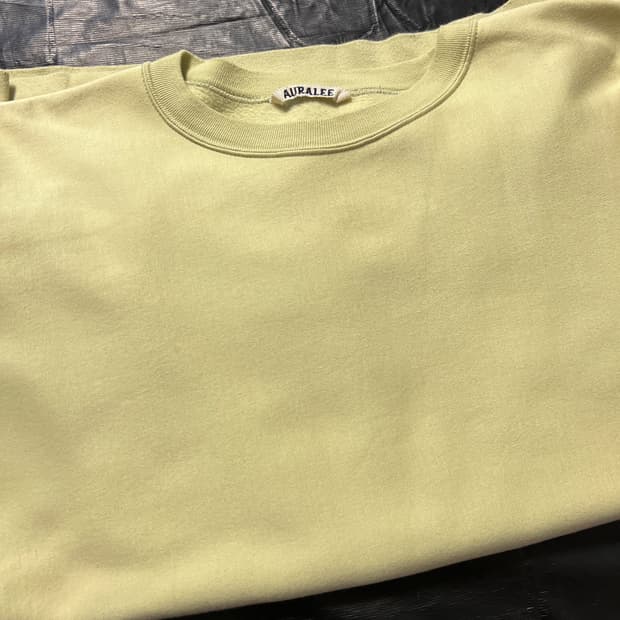 Auralee Light Green Fleece-lined Shirt 4