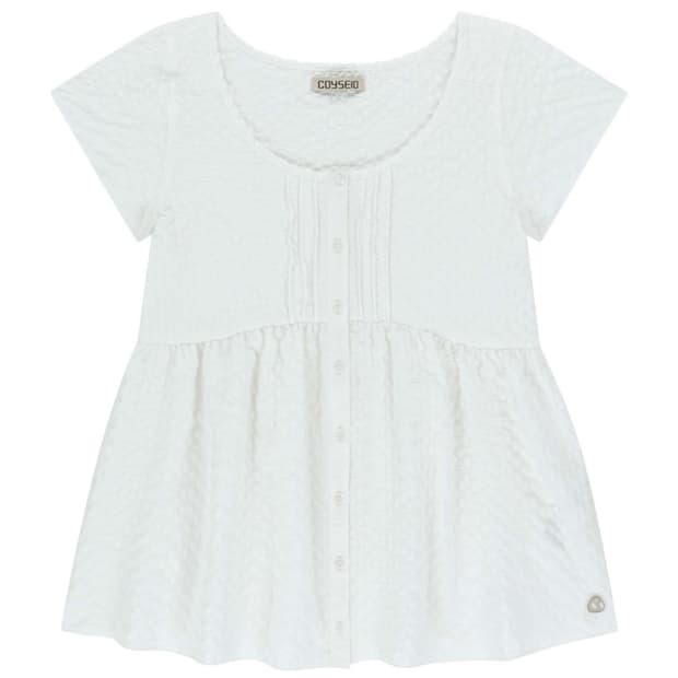 코이세이오 PINTUCK BLOUSE WHITE
