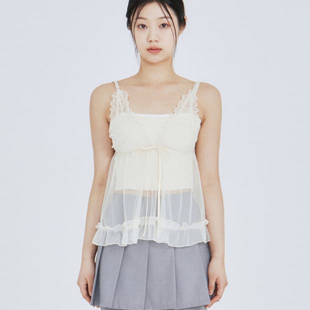 낫유어로즈 lucy 루시 슬리브리스 세트 크림 m