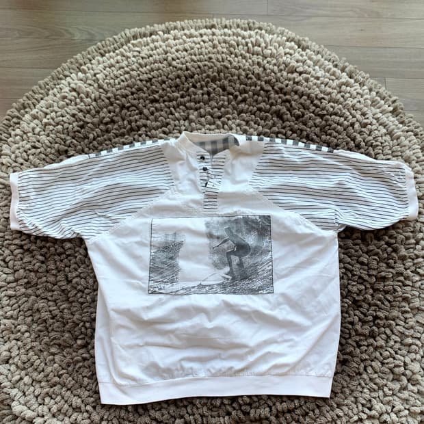 80'~90's Euro_Surfing Mono Print 풀오버