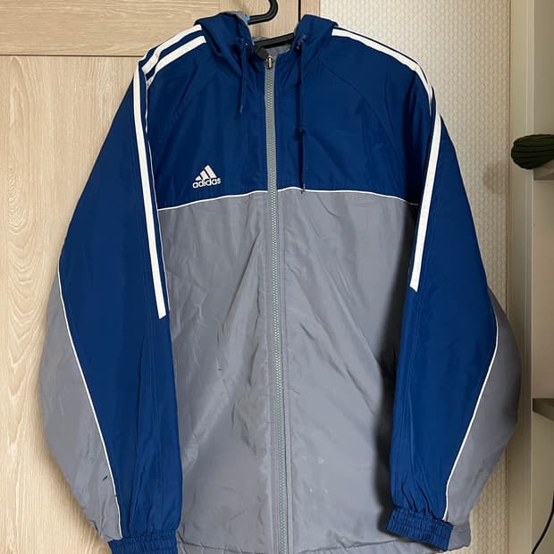 90s 올드스쿨 아디다스 빈티지 누빔 점퍼 바람막이 자켓