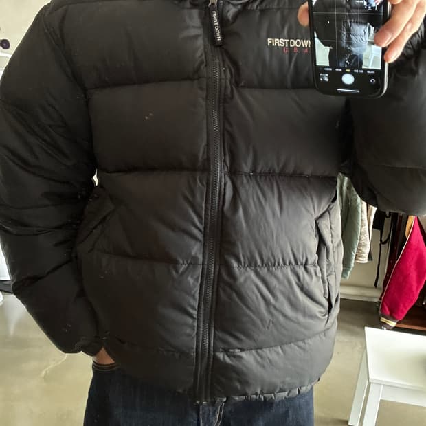 Firstdown 퍼스트다운 클래식 숏 푸퍼 패딩자켓