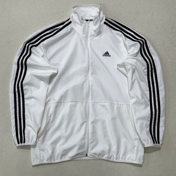 아디다스 파이어버드 화이트 블랙 하얀 흰검 검흰 져지 바람막이 105