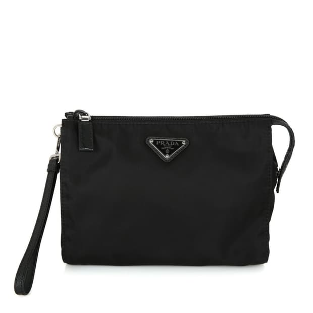 프라다 리나일론 클러치 삼각로고 파우치 스트랩 2NE789