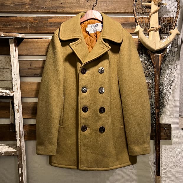 [M]Schott Made in USA 쇼트 베이지 740N 울 피코트