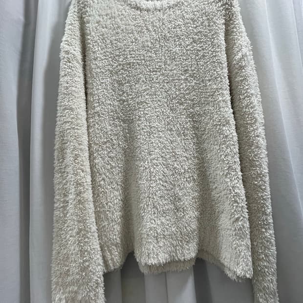 GU/ 보아 플리스 롱슬리브 아이보리/ L