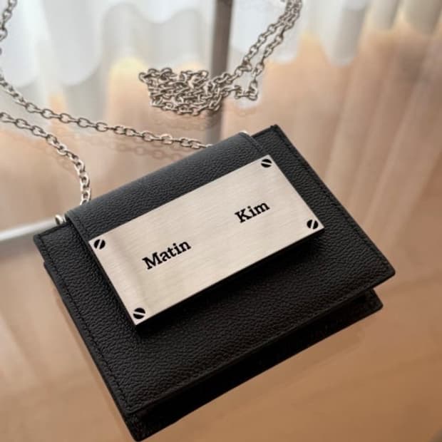 마뗑킴 아코디언 블랙 카드지갑 