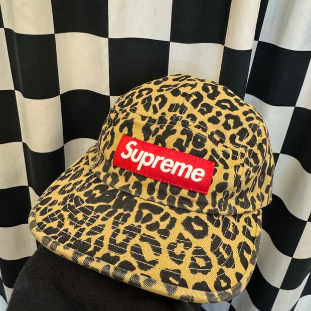 슈프림 워시드 치노 트윌 레오파드 캡 처분 