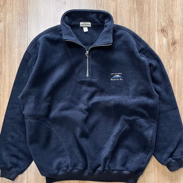 택포) 90s Made USA 1/4 쿼터집 하프집 빈티지 후리스