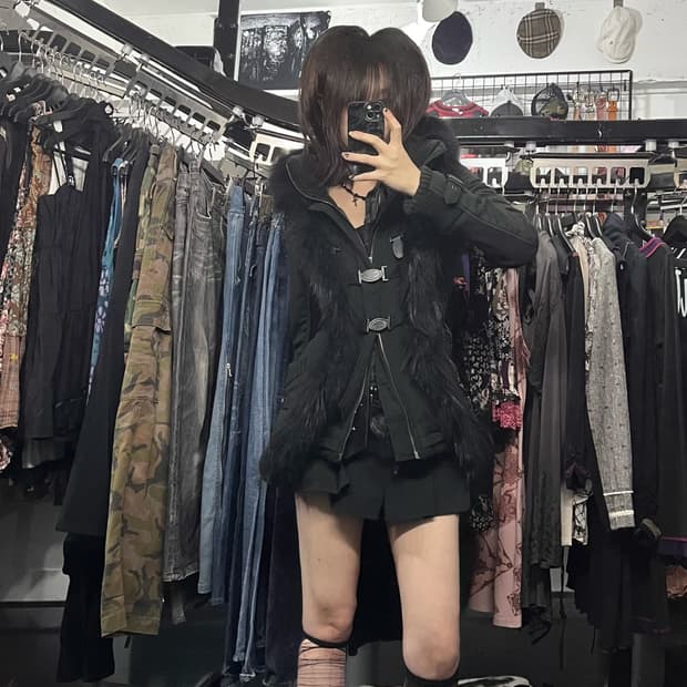 퍼 퍼클 투웨이 자켓