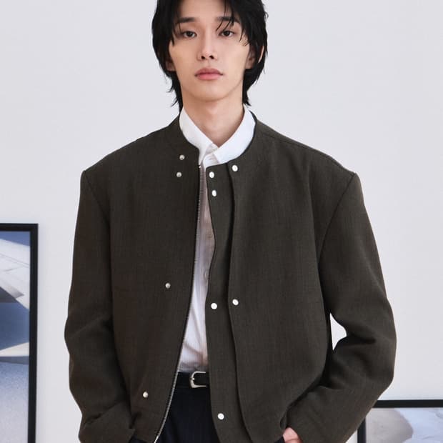 [2] 웨이비니스 울 레이서 자켓 카키