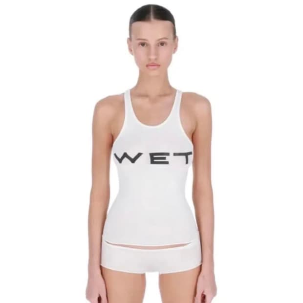 [3] Yzy mowalola WET tank top
