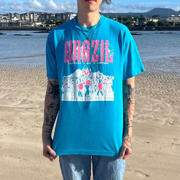 90’s Made in USA vintage T-shirts BLU   