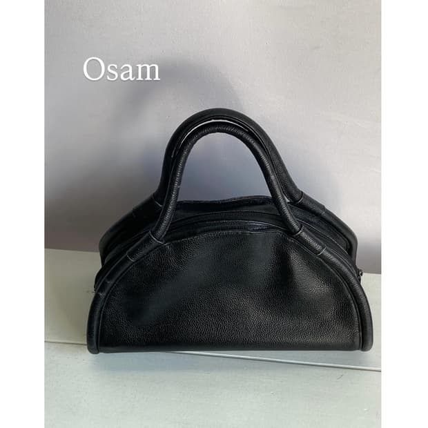Osam  하프문 레더 토트백