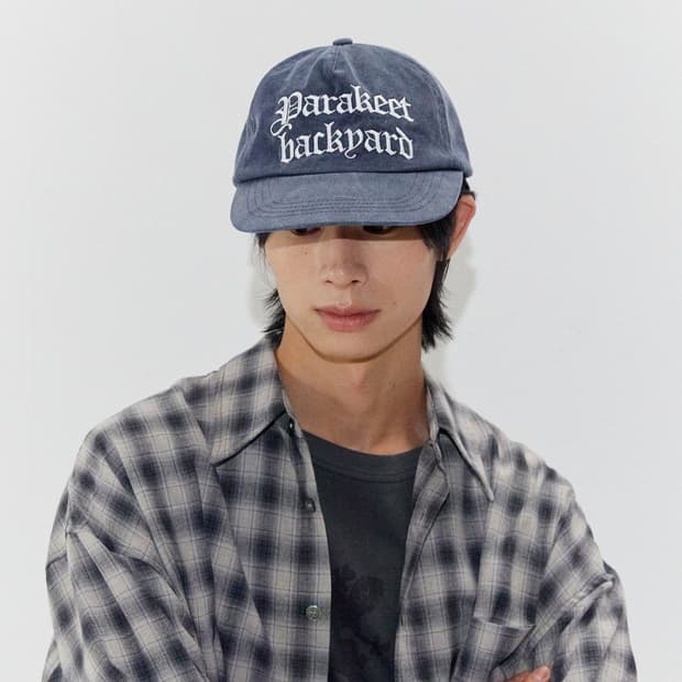 패러킷 백야드 빈티지 워시드 캡 볼캡 모자 (워시드 블루)