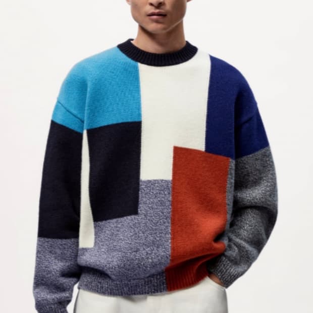 [M] 자라X스튜디오니콜슨 컬러블록 스웨터 니트