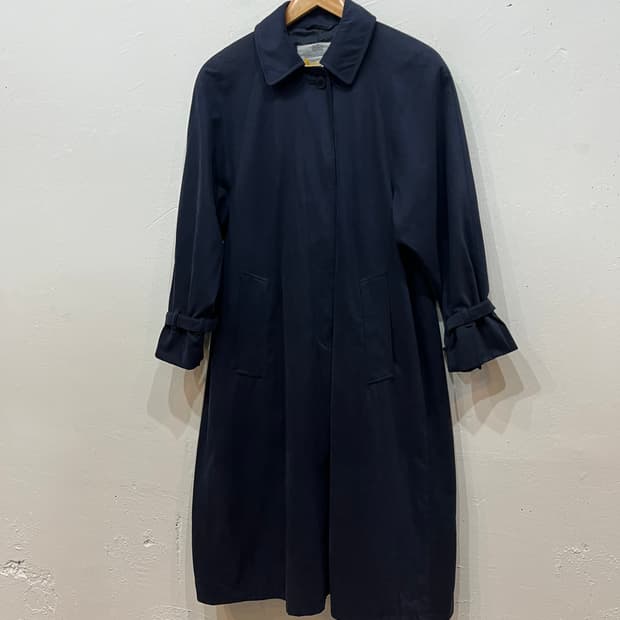 아쿠아스큐텀 트렌치코트 네이비 우먼즈 Made in ENGLAND