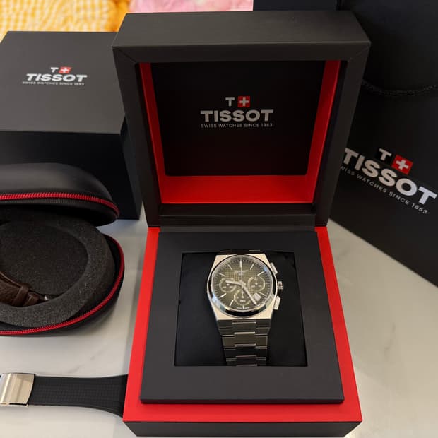 티쏘prx 오토매틱 크로노그래프 그린