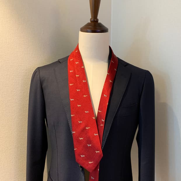제이프레스 도그패치 명품 100실크 슬림넥타이 A+등급 8.2cm