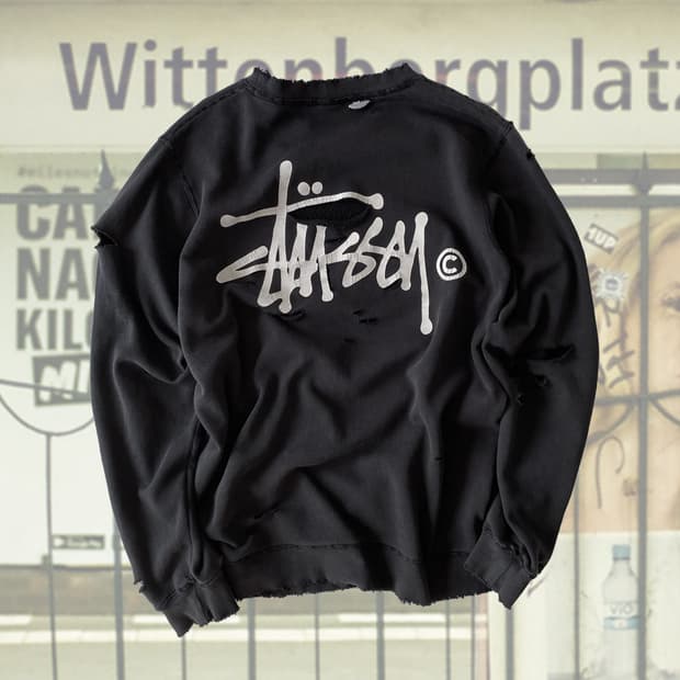 스투시 디스트로이드 블랙 맨투맨