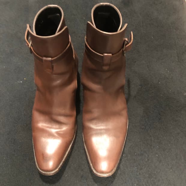 생로랑 벨티드 앵클 부츠 42size 매우 급쳐