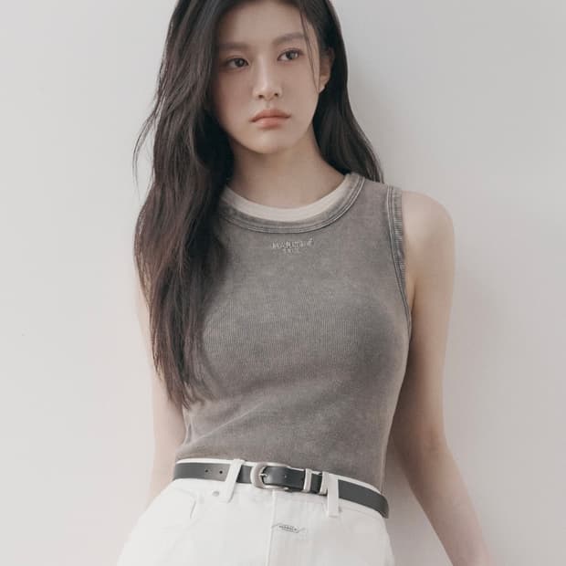 마리떼 빈티지 슬리브리스 차콜 고윤정